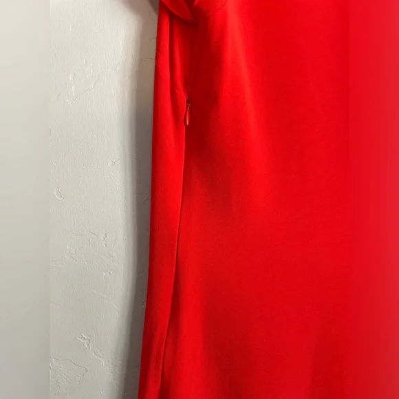 Ted Baker Glana Circle Hem Mini Dress Orange/Red - Picture 5 of 8